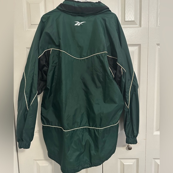 Reebok Green and Black Vintage Deadstock Full Zip Windbreaker Jacket Large - Picture 5 of 7